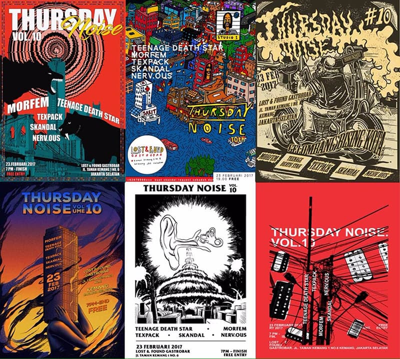 Top 6 Thursday Noise Vol 10 Poster