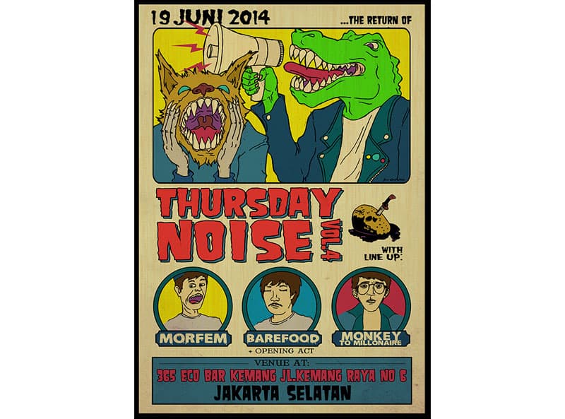 THURSDAY NOISE vol4 Poster Contest Gallery