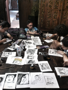 workshop self portrait 2013